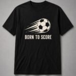 Born To Score Soccer Unisex T-Shirt - Black