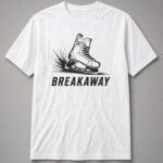 Breakaway Hockey Skate Unisex T-Shirt - White